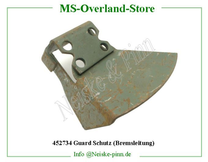  Guard Schutz (Bremsleitung)  Willys-M38 Tole protection flexible pa   Willys Overland Guard front wheel brake hose Neiske & Pinn  WOA1457 WO-A-1457 Willys Overland  Willys-M38  WO-A1457 Willys-M38  Neiske & Pinn  