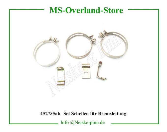  Set Schellen für Bremsleitung  Willys-MB   Willys Overland  Neiske & Pinn   Willys Overland  Willys-MB   Neiske & Pinn  Willys-MB  Willys Overland  Willys-MB   Willys Overland  Willys-MB  Neiske & Pinn  