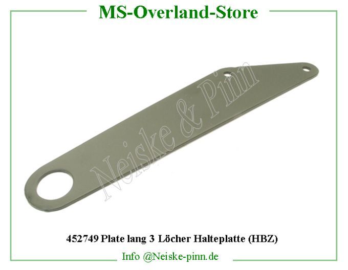  Plate lang 3 Löcher Halteplatte (HBZ)  Willys-MB Plaque triangle fix maitre cylindre   Willys Overland Plate master cylinder tie bar Neiske & Pinn  WOA1354 WO-A-1354 Willys Overland  Willys-MB  WO-A1354 Willys-MB  Neiske & Pinn  
