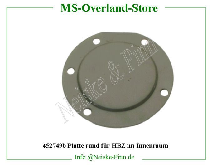  Platte rund für HBZ im Innenraum  Willys-CJ2A Plaque regard mc/plancher avant   Willys Overland Cover master cylinder inspection Neiske & Pinn  WOA2990 WO-A-2990 Willys Overland  Willys-CJ2A  WO-A2990 Willys-CJ2A  Neiske & Pinn  