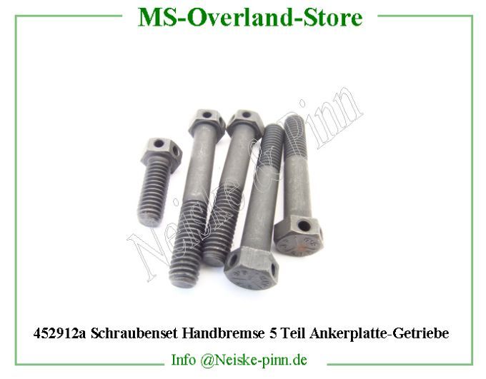  Schraubenset Handbremse 5 Teil Ankerplatte-Getriebe  Willys-M38   Willys Overland  Neiske & Pinn   Willys Overland  Willys-M38   Neiske & Pinn  Willys-M38  Willys Overland  Willys-M38   Willys Overland  Willys-M38  Neiske & Pinn  