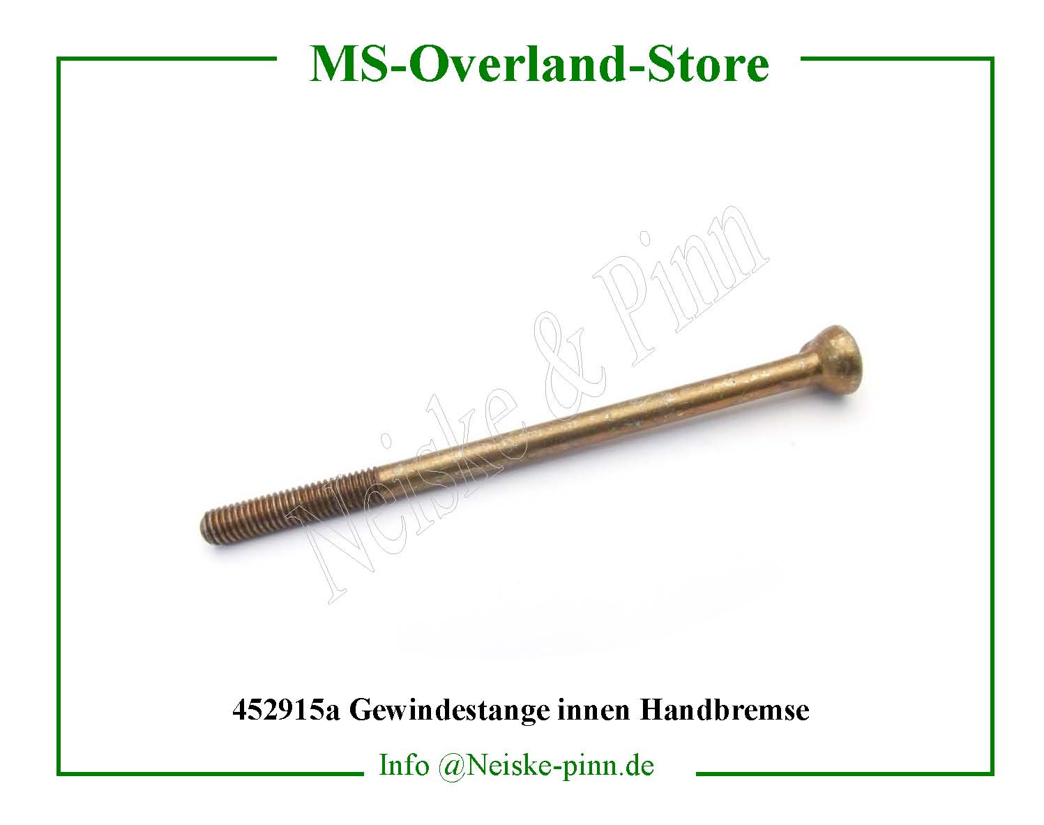 Gewindestange innen Handbremse  Willys-M38   Willys Overland  Neiske & Pinn   Willys Overland  Willys-M38   Neiske & Pinn  Willys-M38  Willys Overland  Willys-M38   Willys Overland  Willys-M38  Neiske & Pinn  