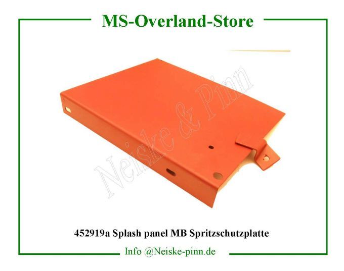 ==> click: max/min MB Splash panel Spritzschutzplatte rechte Seite am Rahmen Willys-MB Plaque protection dynamo 6 volts Willys Overland Shield generator 6 volts/frame Neiske & Pinn WOA642 WO-A-642 Willys Overland Willys-MB WO-A642 Willys-MB Neiske & Pinn