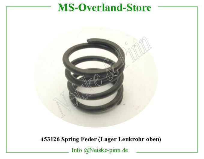  Spring Feder (Lager Lenkrohr oben)  Willys-CJ3B   Willys Overland  Neiske & Pinn  WO639191 WOA639191 Willys Overland  Willys-CJ3B  WO-639191 Willys-CJ3B  Neiske & Pinn  