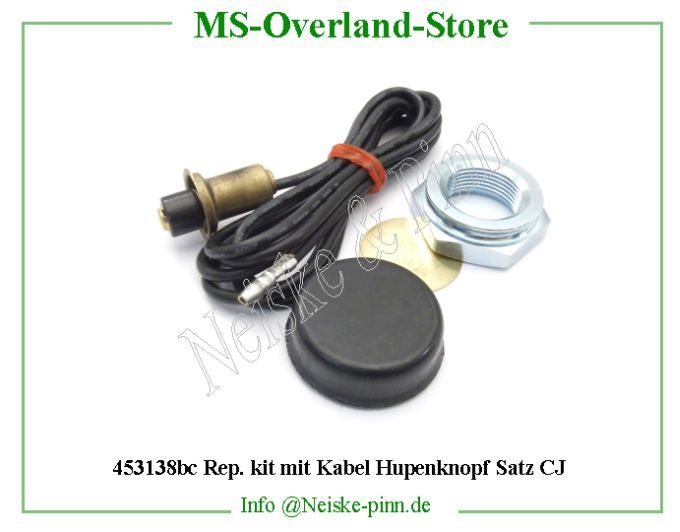  Rep. kit mit Kabel Hupenknopf Satz CJ  Willys-CJ3B   Willys Overland  Neiske & Pinn  WOA752 WO-A-752 Willys Overland  Willys-CJ3B  WO-A752 Willys-CJ3B  Neiske & Pinn  
