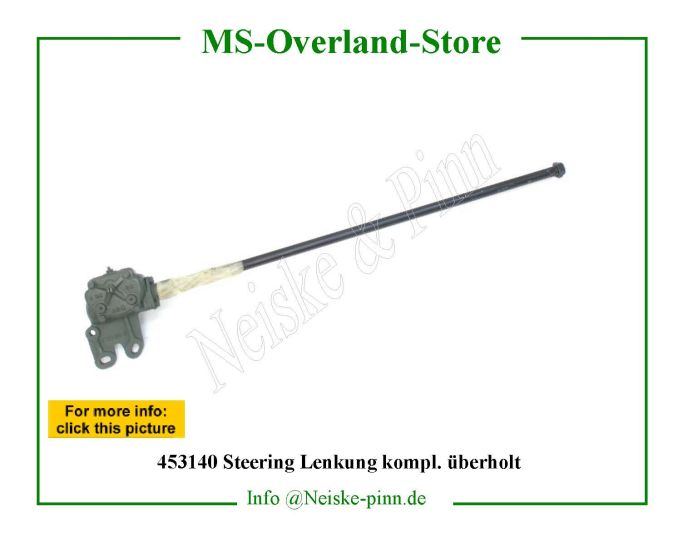  Steering Lenkung kompl. überholt  Willys-CJ2A Direction jeep mb renovee sans tube   Willys Overland Gear steering with arm and tube Neiske & Pinn  WOA1519 WO-A-1519 Willys Overland  Willys-CJ2A  WO-A1519 Willys-CJ2A  Neiske & Pinn  