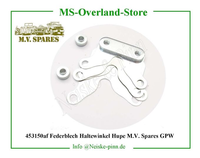  Federblech Haltewinkel Hupe M.V. Spares GPW  Willys-MB SUPPORT AVERTISSEUR SPARTON MB  Willys Overland HORN VIBRATION MOUNT MB Neiske & Pinn   Willys Overland  Willys-MB   Neiske & Pinn  Willys-MB  Willys Overland  Willys-MB   Willys Overland  Willys-MB  Neiske & Pinn  