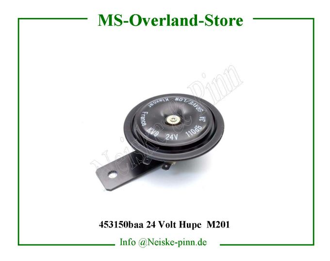  24 Volt Hupe  M201  Willys-MB AVERTISSEUR 24 VOLTS               Willys Overland  Neiske & Pinn  HO88442 HO88442 Willys Overland  Willys-MB  HO-88442 Willys-MB  Neiske & Pinn  