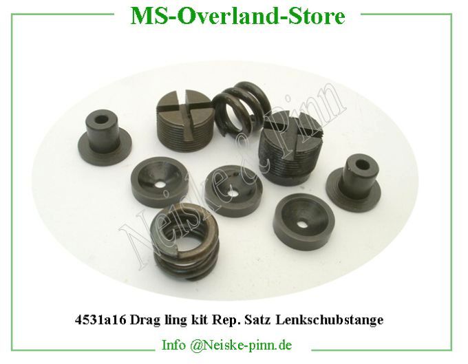  Drag ling kit Rep. Satz Lenkschubstange  Willys-CJ3B Kit reparation barre de direction   Willys Overland Kit repair drag link Neiske & Pinn  WOA6791 WO-A-6791 Willys Overland  Willys-CJ3B  WO-A6791 Willys-CJ3B  Neiske & Pinn  