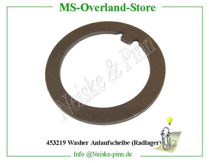  Washer Anlaufscheibe (Radlager)  Willys-M38 Rondelle ergot de fusee   Willys Overland Washer cup bearing Neiske & Pinn  WOA865 WO-A865 Willys Overland  Willys-M38  WO-A-865 Willys-M38  Neiske & Pinn  