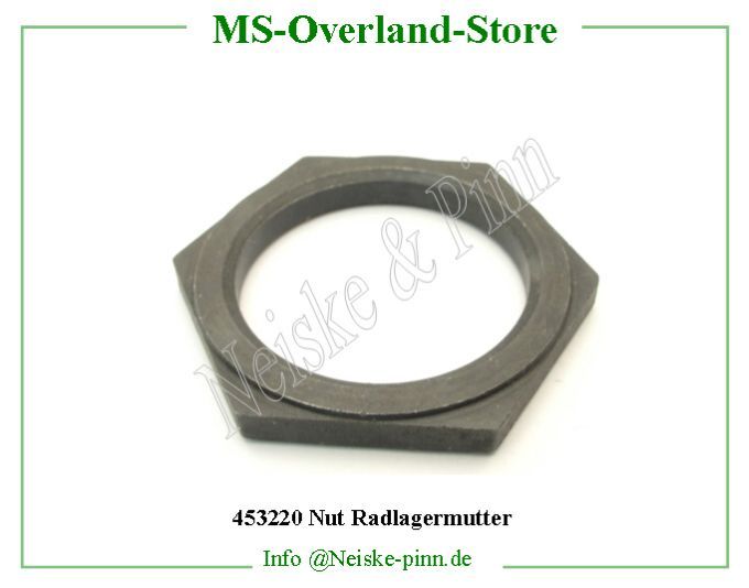  Nut Radlagermutter  Willys-M38 Ecrou moyeu jeep   Willys Overland Nut outer wheel bearing Neiske & Pinn  WOA866 WO-A866 Willys Overland  Willys-M38  WO-A-866 Willys-M38  Neiske & Pinn  