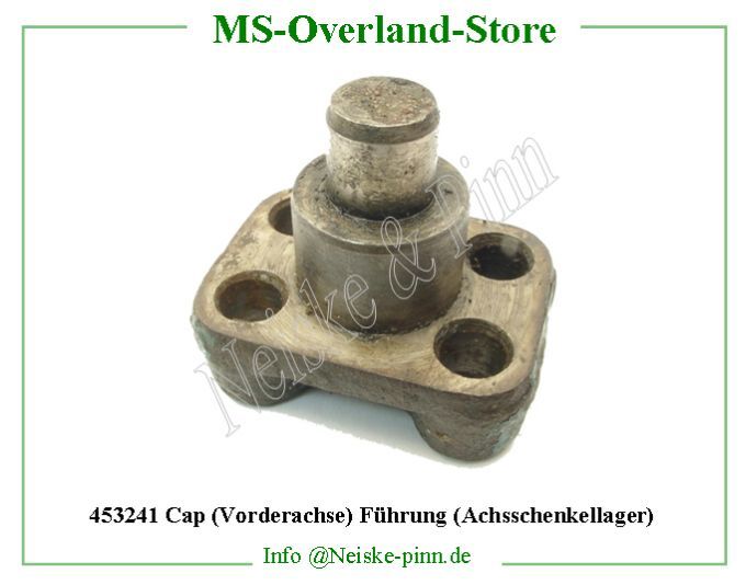  Cap (Vorderachse) Führung (Achsschenkellager)  Willys-M38   Willys Overland  Neiske & Pinn  WOA828 WO-A828 Willys Overland  Willys-M38  WO-A-828 Willys-M38  Neiske & Pinn  