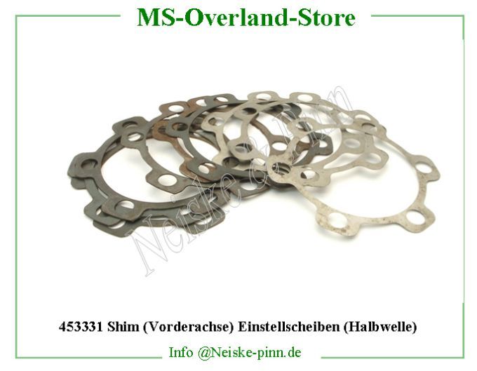  Shim (Vorderachse) Einstellscheiben (Halbwelle)  Willys-M38 Cales reglage entraineur pont av (jeu)   Willys Overland Shims axle shaft rive flange set Neiske & Pinn  WOA6881 WO-A6881 Willys Overland  Willys-M38  WO-A-6881 Willys-M38  Neiske & Pinn  