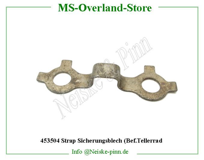  Strap Sicherungsblech (Bef.Tellerrad  Willys-CJ2A Arretoir vis couronne differentiel   Willys Overland Strap lock drive gear screw Neiske & Pinn  WOA792 WO-A792 Willys Overland  Willys-CJ2A  WO-A-792 Willys-CJ2A  Neiske & Pinn  
