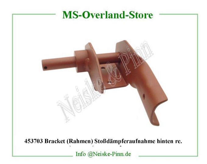 ==> click: max/min Bracket (Rahmen) Stoßdämpferaufnahme hinten re. Willys-MB Support amortisseur arr droit/chassis Willys Overland Bracket&shaft shock absorber rear right Neiske & Pinn WOA485 WO-A485 Willys Overland Willys-MB WO-A-485 Willys-MB Neiske & Pinn