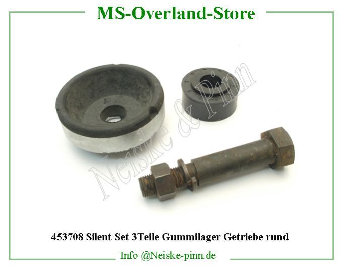==> click: max/min Silent Set 3Teile Gummilager Getriebe rund Willys-MB Silent bloc bt jeep (kit2+vis) Willys Overland Insulators tranfer case (kit2+screw) Neiske & Pinn WO926671 WO-926671 Willys Overland Willys-MB WOA926671 Willys-MB Neiske & Pinn