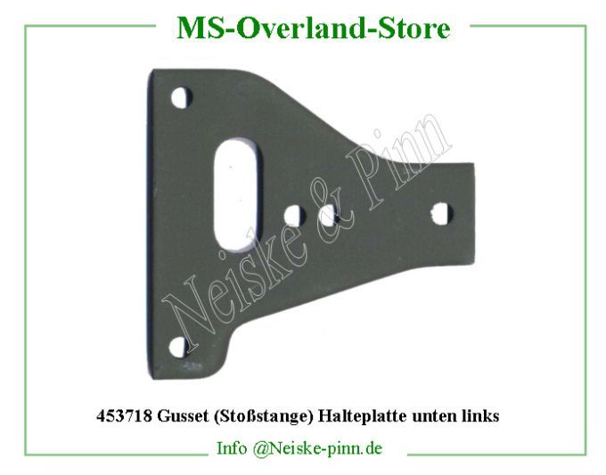 ==> click: max/min Gusset (Stoßstange) Halteplatte unten links Willys-MB Gousset pare choc inf gauche Willys Overland Gusset front bumper lower left Neiske & Pinn WOA1129 WO-A1129 Willys Overland Willys-MB WO-A-1129 Willys-MB Neiske & Pinn