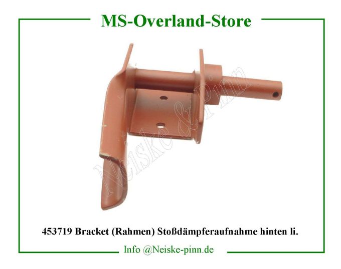 ==> click: max/min Bracket (Rahmen) Stoßdämpferaufnahme hinten li. Willys-MB Support amortisseur arr gauche/chassis Willys Overland Bracket&shaft shock absorber rear left Neiske & Pinn WOA484 WO-A484 Willys Overland Willys-MB WO-A-484 Willys-MB Neiske & Pinn