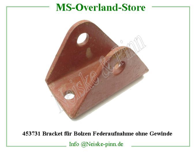 ==> click: max/min Bracket für Bolzen Federaufnahme ohne Gewinde Willys-MB Main axe ressort sur chassis Willys Overland Bracket spring pivot front&rear Neiske & Pinn WOA500 WO-A500 Willys Overland Willys-MB WO-A-500 Willys-MB Neiske & Pinn