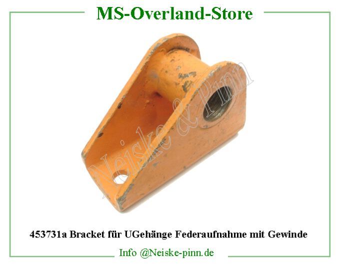 ==> click: max/min Bracket für UGehänge Federaufnahme mit Gewinde Willys-MB Support jumelle en u sur chassis Willys Overland Bracket spring shackle front&rear Neiske & Pinn WOA544 WO-A544 Willys Overland Willys-MB WO-A-544 Willys-MB Neiske & Pinn
