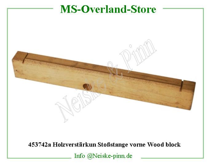 ==> click: max/min Holzverstärkung Stoßstange vorn Wood block Willys-MB Bois pare choc renfort jeep Willys Overland Bar wood filler front bumper Neiske & Pinn WOA1147 WO-A1147 Willys Overland Willys-MB WO-A-1147 Willys-MB Neiske & Pinn