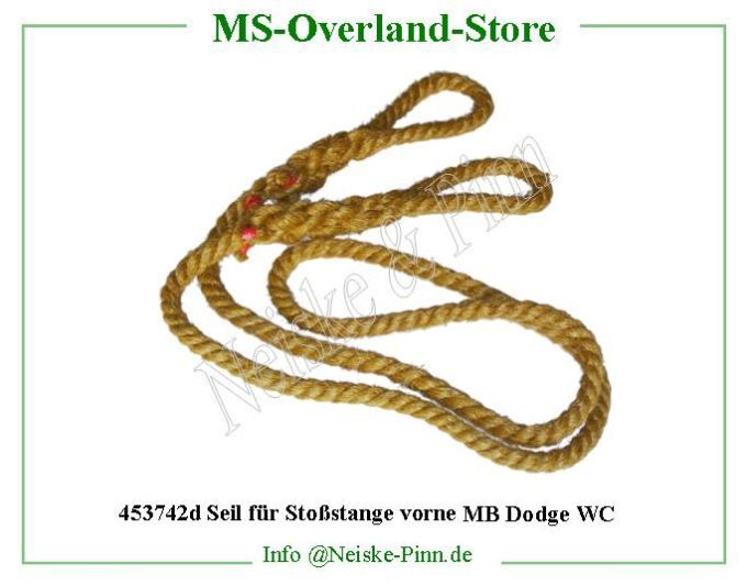==> click: max/min Seil für Stoßstange vorne lang MB Dodge WC Willys-MB Corde lot de bord sur pare choc Willys Overland Rope front bumper Neiske & Pinn Willys Overland Willys-MB Neiske & Pinn Willys-MB Willys Overland Willys-MB Willys Overland Willys-MB Neiske & Pinn