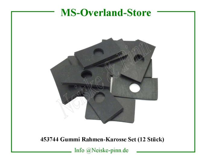 ==> click: max/min Gummi Rahmen-Karosse Set (12 Stück) Willys-MB Cale caoutchouc entre chassis/caisse Willys Overland Pad rubber body/frame Neiske & Pinn WOA4414 WO-A4414 Willys Overland Willys-MB WO-A-4414 Willys-MB Neiske & Pinn