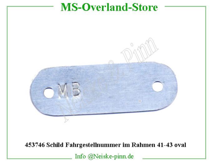 ==> click: max/min Schild Fahrgestellnummer im Rahmen 41-43 oval Willys-MB Plaque identification chassis early Willys Overland Plate data frame number early Neiske & Pinn WOA5902 WOA5902 Willys Overland Willys-MB WOOA6 Willys-MB Neiske & Pinn
