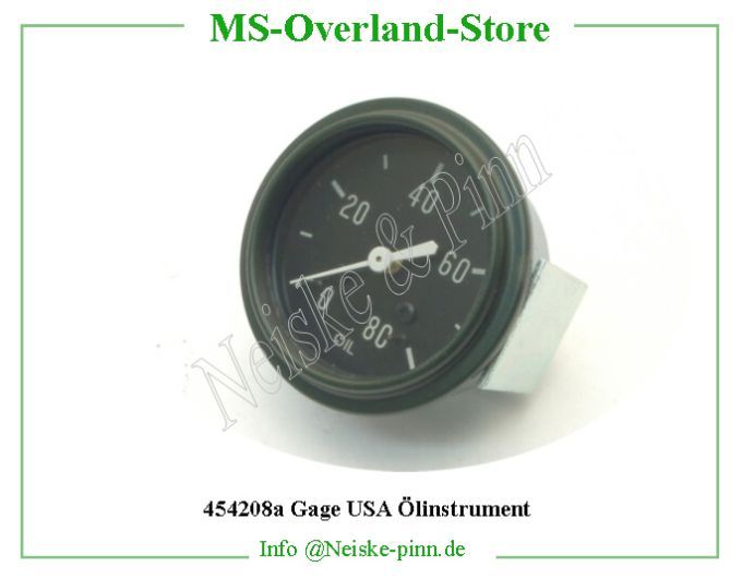  Gage USA Ölinstrument  Willys-CJ2A Manometre pression huile US mb/gpw   Willys Overland Gauge oil pressure ac Willys Neiske & Pinn  WOA8190 WO-A8190 Willys Overland  Willys-CJ2A  WO-A-8190 Willys-CJ2A  Neiske & Pinn  