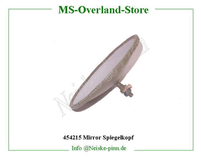  Mirror Spiegelkopf  Willys-M38A1 Glace retroviseur rond fume king bee   Willys Overland Mirror rear view round king bee Neiske & Pinn  WOA2934 WO-A2934 Willys Overland  Willys-M38A1  WO-A-2934 Willys-M38A1  Neiske & Pinn  