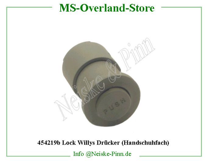  Lock Willys Drücker (Handschuhfach)  Willys-M38A1 Locquet porte de boite a gant push   Willys Overland Lock door glove compartment push Neiske & Pinn  WOA3823US WO-A3823US Willys Overland  Willys-M38A1  WO-A-3823US Willys-M38A1  Neiske & Pinn  