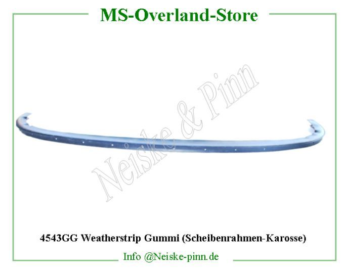  Weatherstrip Gummi (Scheibenrahmen-Karosse)  Willys-CJ2A Joint caoutchouc pare brise   Willys Overland Weatherstrip windshield to cowl std Neiske & Pinn  WOA2476 WO-A2476 Willys Overland  Willys-CJ2A  WO-A-2476 Willys-CJ2A  Neiske & Pinn  