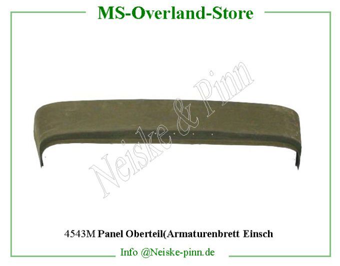  Panel Oberteil(Armaturenbrett Einsch  Willys-CJ2A PANNEAU SUPERIEUR AUVENT   Willys Overland  Neiske & Pinn  WOA12105  WO-A12105  Willys Overland  Willys-CJ2A  WO-A-12105  Willys-CJ2A  Neiske & Pinn  