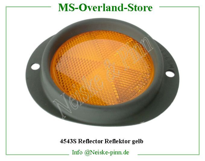 ==> click: max/min Reflector Reflektor gelb Willys-CJ3B Catadioptre oval orange Willys Overland Reflector oval type yellow Neiske & Pinn WOA1306 WO-A1306 Willys Overland Willys-CJ3B WO-A-1306 Willys-CJ3B Neiske & Pinn