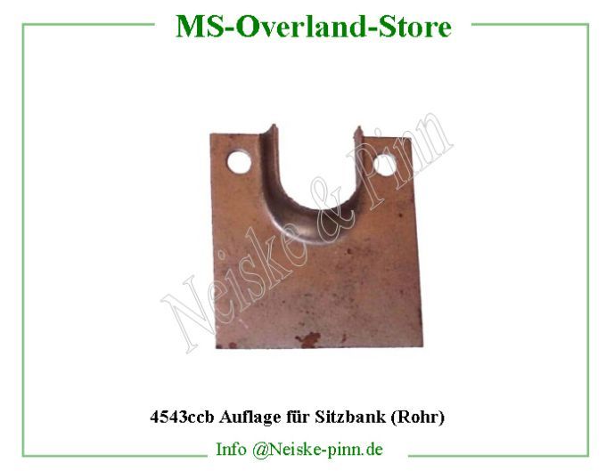  Auflage für Sitzbank (Rohr)  Willys-M38A1   Willys Overland  Neiske & Pinn  WOA2833 WO-A2833 Willys Overland  Willys-M38A1  WO-A-2833 Willys-M38A1  Neiske & Pinn  