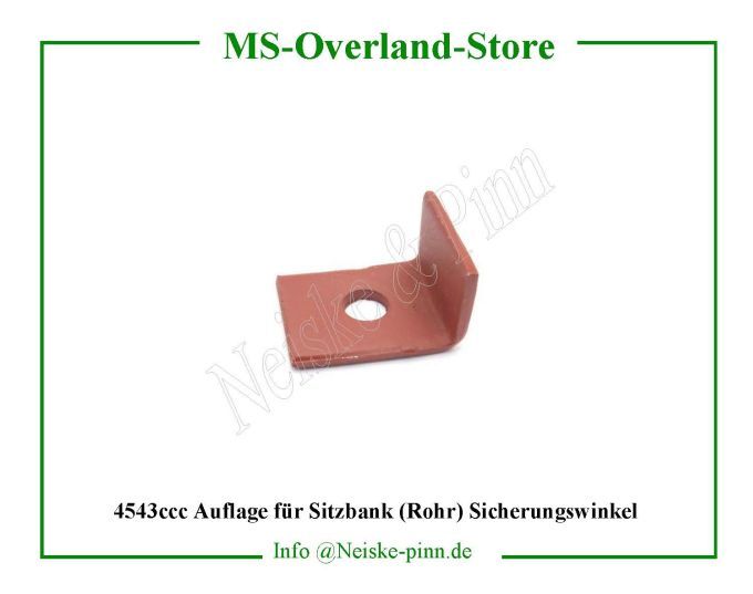  Auflage für Sitzbank (Rohr) Sicherungswinkel  Willys-M38A1   Willys Overland  Neiske & Pinn  WOA2945 WO-A2945 Willys Overland  Willys-M38A1  WO-A-2945 Willys-M38A1  Neiske & Pinn  