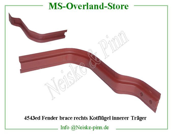 ==> click: max/min Fender brace rechts Kotflügel innerer Träger Willys-CJ3B Willys Overland Neiske & Pinn WOA2844 WO-A-2844 Willys Overland Willys-CJ3B WO-A2844 Willys-CJ3B Neiske & Pinn