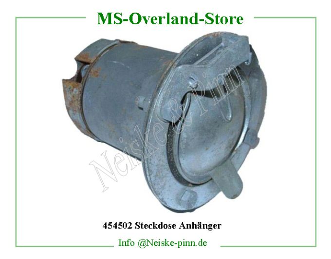  Steckdose Anhänger  Willys-MB Prise courant femelle carrosserie   Willys Overland Plug trailer on rear body Neiske & Pinn  WOA6019 WO-A6019 Willys Overland  Willys-MB  WO-A-6019 Willys-MB  Neiske & Pinn  