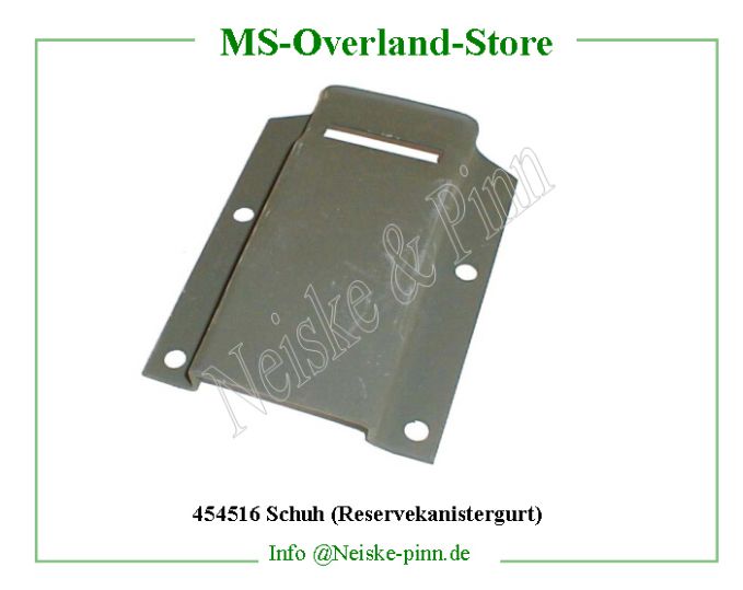  Schuh (Reservekanistergurt)  Willys-MB Plaque passage sangle jerrican   Willys Overland Plate jerry can strap guide Neiske & Pinn  WOA4130 WO-A4130 Willys Overland  Willys-MB  WO-A-4130 Willys-MB  Neiske & Pinn  