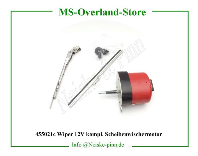  Wiper 12V kompl. Scheibenwischermotor  Willys-CJ2A Moteur essuie glace 12 volts adaptable   Willys Overland Motor wiper balde+arm 12v replacement Neiske & Pinn  HO83248 HO-83248 Willys Overland  Willys-CJ2A   Willys Overland  Willys-CJ2A  Neiske & Pinn  