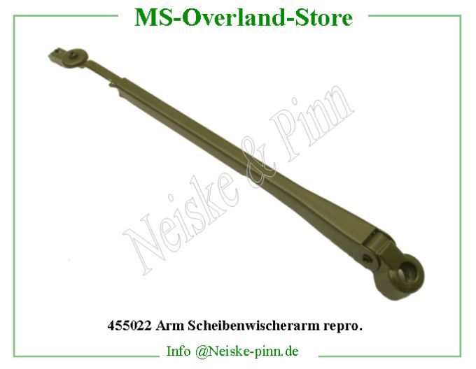  Arm Scheibenwischerarm  Willys-CJ2A Bras porte balaies e.g depression   Willys Overland Arm windshield wiper blade vaccum type Neiske & Pinn  WOA12865D WO-A12865D Willys Overland  Willys-CJ2A  WO-A-12865D Willys-CJ2A  Neiske & Pinn  