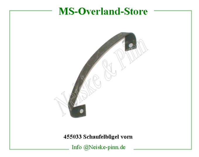  Schaufelbügel vorn  Willys-MB Support pelle avant sur caisse   Willys Overland Bracket showel Neiske & Pinn  WOA3082 WO-A3082 Willys Overland  Willys-MB  WO-A-3082 Willys-MB  Neiske & Pinn  