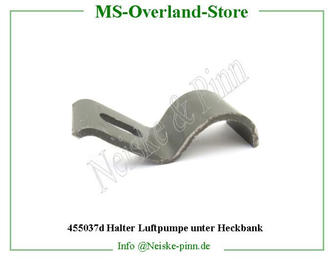  Halter Luftpumpe unter Heckbank  Willys-MB Demi collier fixation pompe air/armature   Willys Overland Clamp air pump to rear seat frame Neiske & Pinn  WOA4518 WO-A4518 Willys Overland  Willys-MB  WO-A-4518 Willys-MB  Neiske & Pinn  