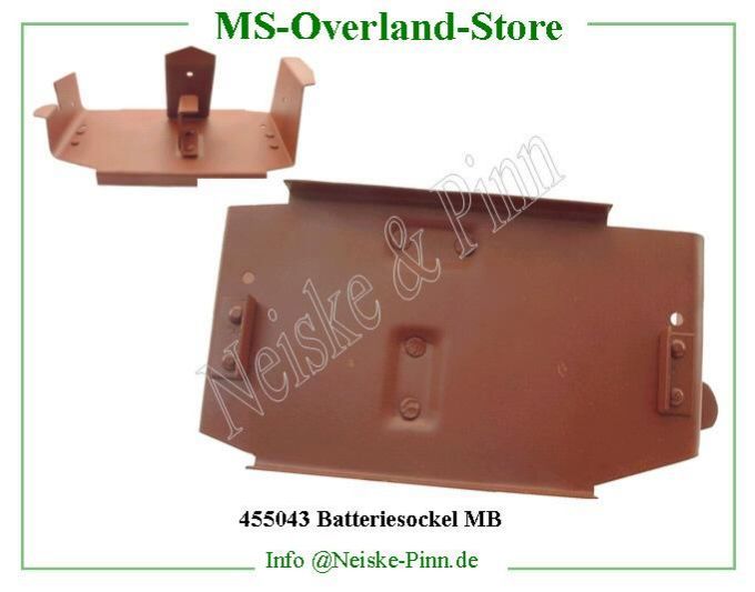 ==> click: max/min Batteriesockel MB Willys-MB Support batterie sur chassis Willys Overland Bracket battery to frame Willys Neiske & Pinn WOA1138 WO-A1138 Willys Overland Willys-MB WO-A-1138 Willys-MB Neiske & Pinn
