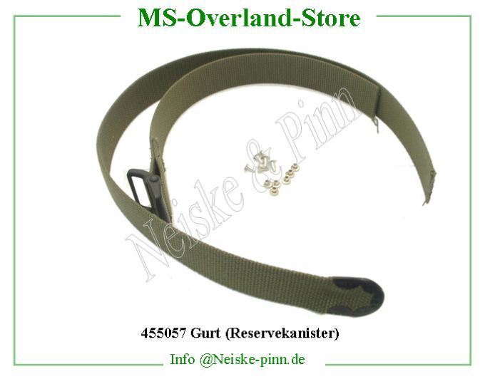  Gurt (Reservekanister)  Willys-MB Sangle jerry can US (le jeu+rivets)   Willys Overland Strap jerry can US (set+rivets) Neiske & Pinn  WOA4127 WO-A4127 Willys Overland  Willys-MB  WO-A-4127 Willys-MB  Neiske & Pinn  