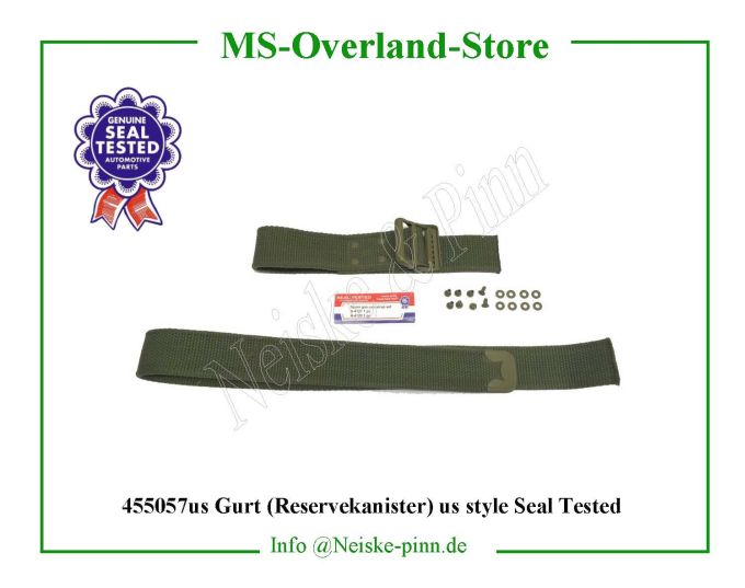  Gurt (Reservekanister) us style Seal Tested  Willys-MB Strap jerry can US (set+rivets)   Willys Overland  Neiske & Pinn  WO-A4127  WO-A-4127 Willys Overland  Willys-MB  WOA4127 WOA4128 Willys-MB  Neiske & Pinn  