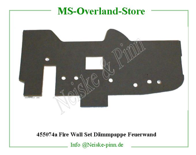  Fire Wall Set Dämmpappe Feuerwand  Willys-MB Carton de tableau de bord jeep   Willys Overland Pad firewall isolation US Neiske & Pinn  WOA3132 WO-A3132 Willys Overland  Willys-MB  WO-A-3132 Willys-MB  Neiske & Pinn  