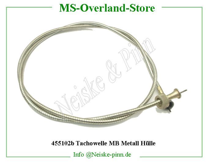  Tachowelle MB Metall Hülle  Willys-CJ2A Cable compteur jeep mb collection   Willys Overland Cable speedometer USA replica Neiske & Pinn  WOA1267 WO-A1267 Willys Overland  Willys-CJ2A  WO-A-1267 Willys-CJ2A  Neiske & Pinn  