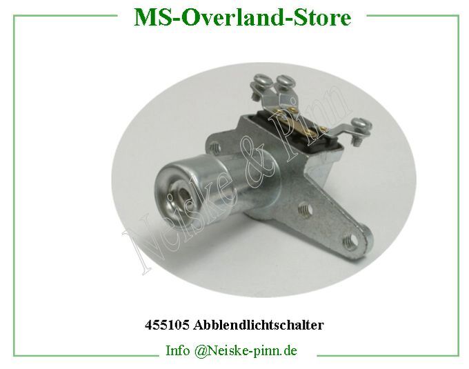  Abblendlichtschalter  Willys-CJ2A Contacteur inverseur code phare   Willys Overland Switch head lamp foot Neiske & Pinn  WOA12056 WO-A12056 Willys Overland  Willys-CJ2A  WO-A-12056 Willys-CJ2A  Neiske & Pinn  
