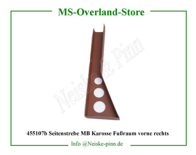  Seitenstrebe MB Karosse Fußraum vorne rechts  Willys-CJ2A Pied d auvent caisse droit   Willys Overland Pillar cowl right Neiske & Pinn  WOA2816 WO-A2816 Willys Overland  Willys-CJ2A  WO-A-2816 Willys-CJ2A  Neiske & Pinn  